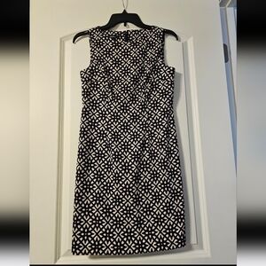 Alyx Black and White Sheath Midi Dress